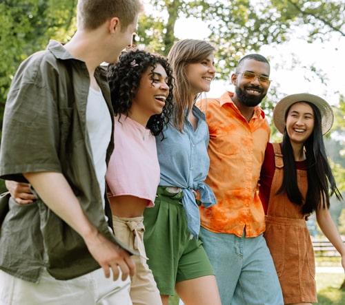 Group of patients after their visit to local dental office, The Smile Sanctuary in Aubrey TX