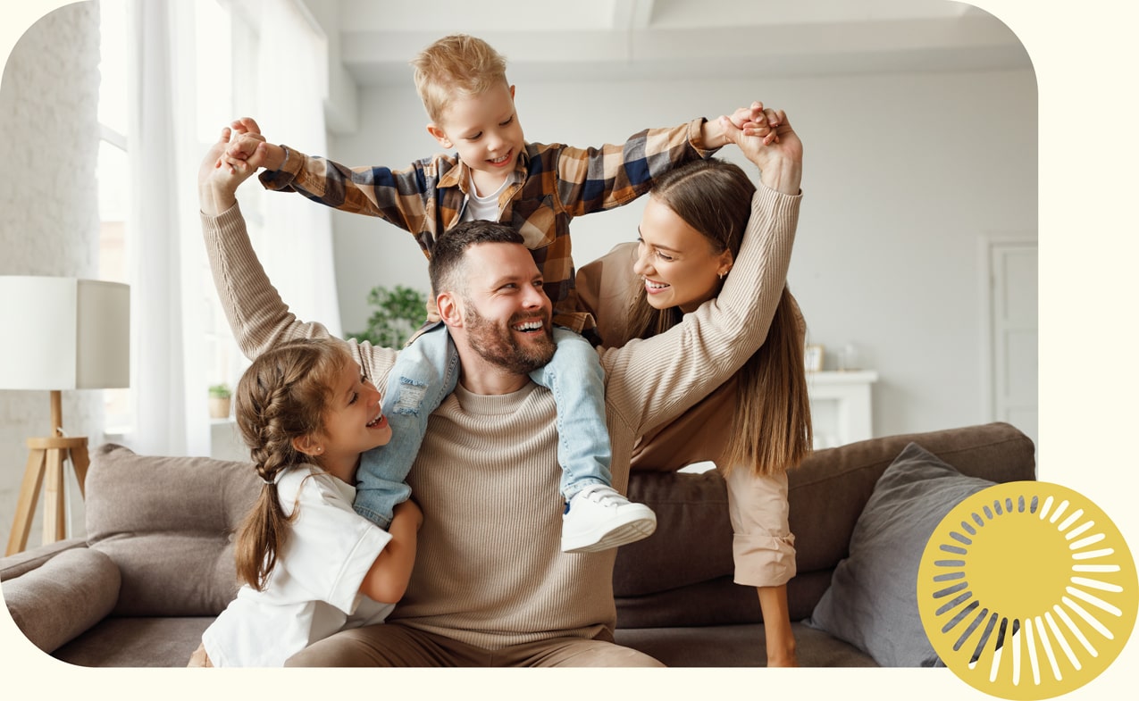 Family of patients after their visit to local dental office, The Smile Sanctuary in Aubrey TX